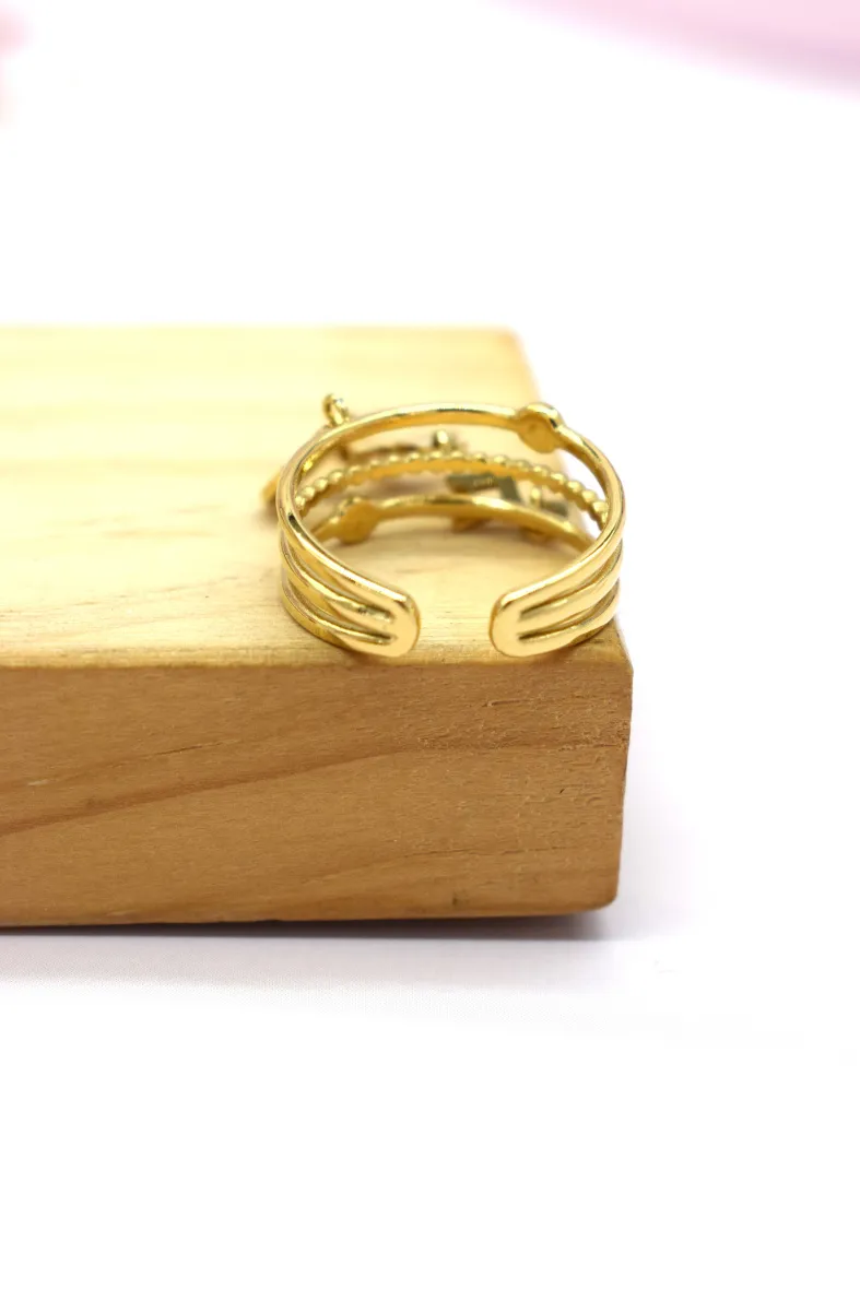 Charm-Ring aus Edelstahl