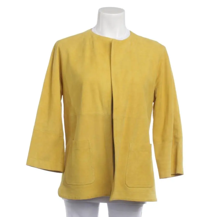 Lederjacke 38 Gelb