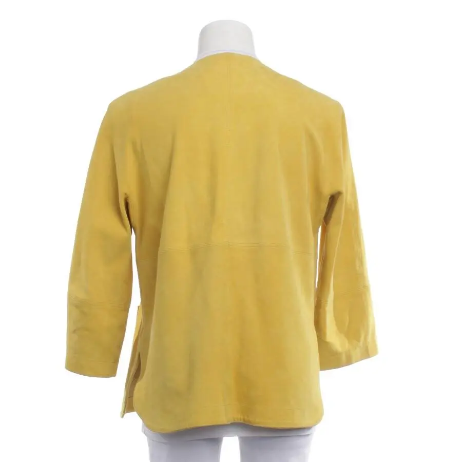 Lederjacke 38 Gelb