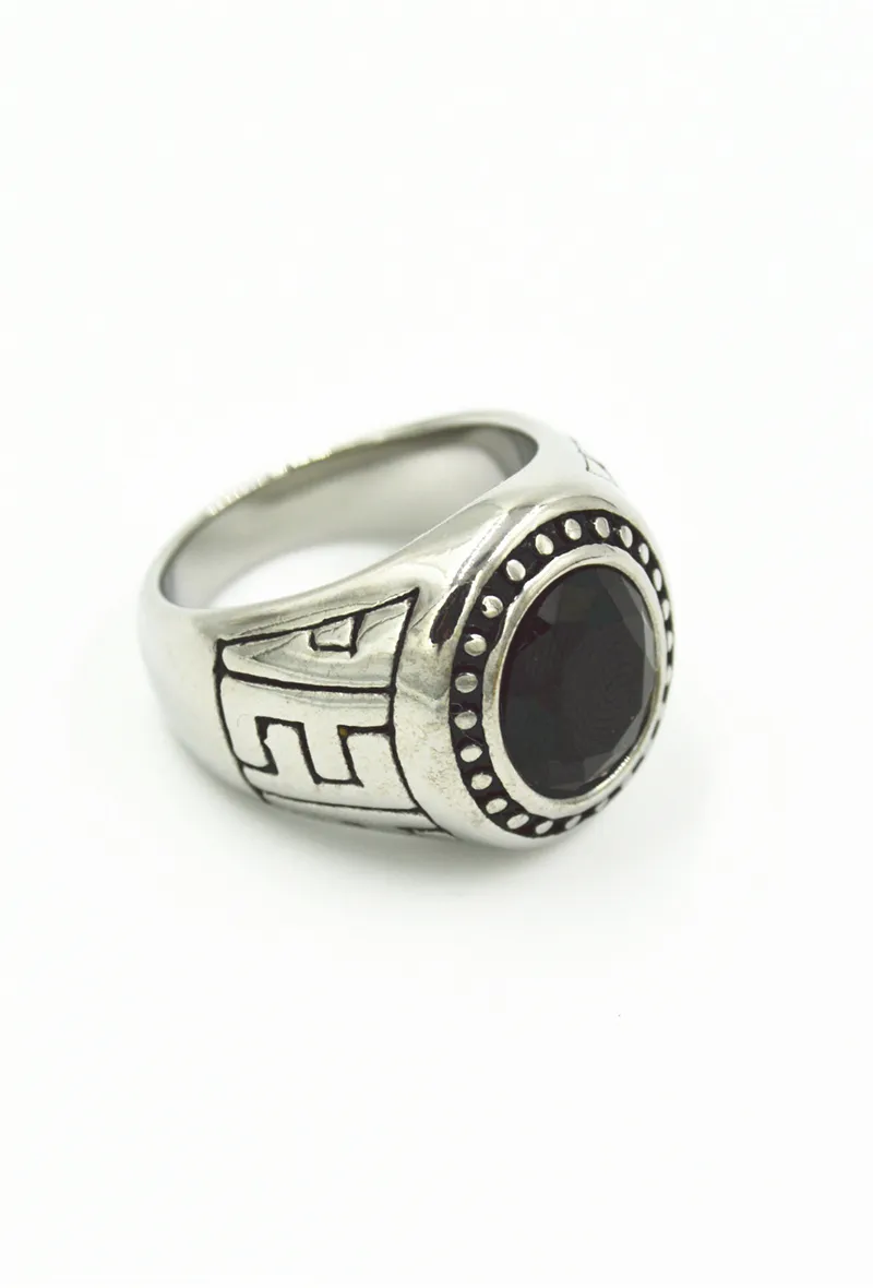 RING Chevalière Acier (lot de 5pcs)