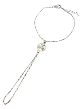 Triskell steel ring bracelet