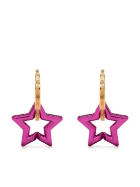   Versace  Heart Star Drop-Hoop Earring Pink  Ohrstecker 